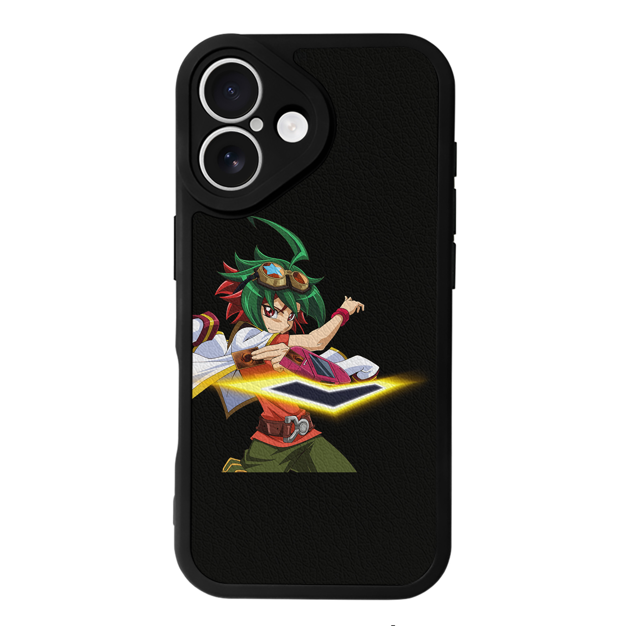 遊☆戯☆王 Yu-Gi-Oh! 【iPhone 16シリーズ対応】シリコンスマホケース（レザー調） 材質：シリコン
